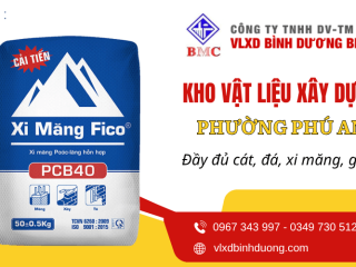 Kho vật liệu xây dựng phường Phú An - Cát, đá, xi măng, gạch đầy đủ, giá tốt