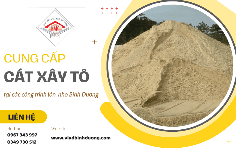Cát xây tô Bình Dương