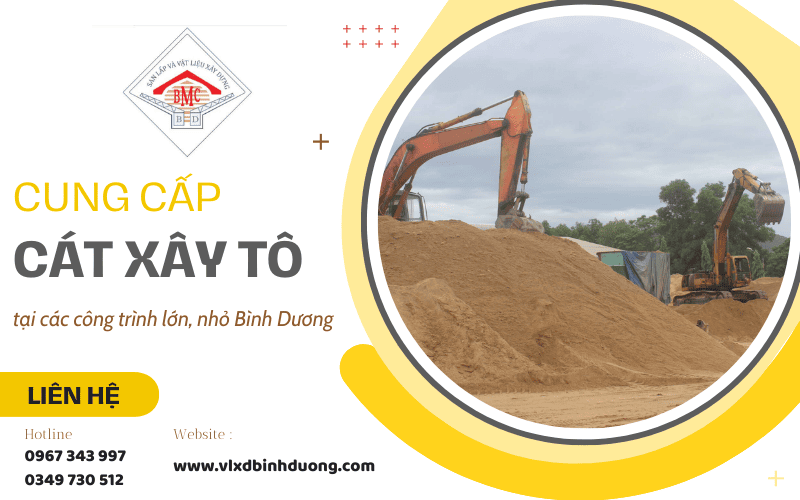 Cát xây tô Bình Dương